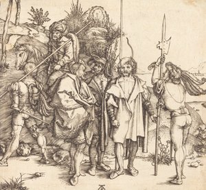 Cinque soldati e un turco a cavallo, 1495-1496 da Albrecht Dürer