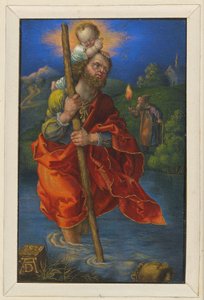 San Cristoforo rivolto verso destra