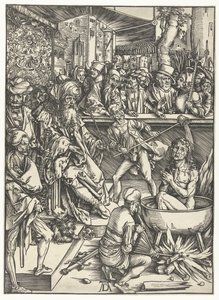 Il martirio di San Giovanni Evangelista da Albrecht Dürer