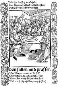 Illustrazione dal libro Nave dei Folli di Sebastian Brant, 1494 da Albrecht Dürer