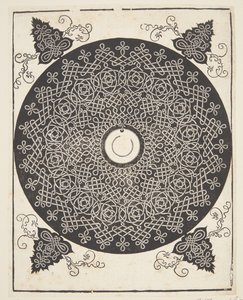 Motivo a corda intrecciata con medaglione bianco da Albrecht Dürer