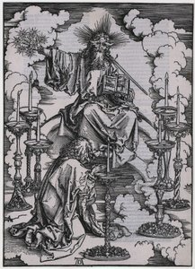 Giovanni scorge i sette candelabri, Figura I, foglio 3 della serie "L