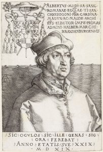 Cardinale Alberto di Brandeburgo (Il piccolo cardinale) da Albrecht Dürer