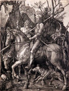 Il cavaliere, la morte e il diavolo da Albrecht Dürer