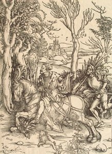 Cavaliere e Lanzichenecco, c. 1497 da Albrecht Dürer