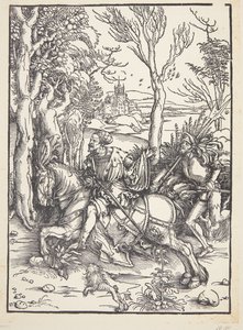 Cavaliere e lanzichenecco da Albrecht Dürer