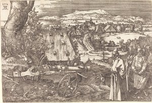 Paesaggio con un cannone, 1518 da Albrecht Dürer