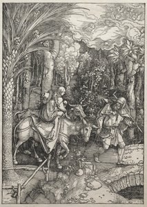 Vita della Vergine: Fuga in Egitto, 1504-1505 da Albrecht Dürer