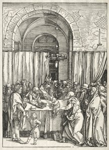 Vita della Vergine: Rifiuto del sacrificio di Gioacchino da Albrecht Dürer