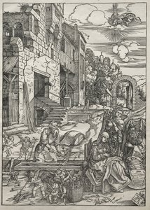 Vita della Vergine: Il Riposo in Egitto, 1504-1505 da Albrecht Dürer