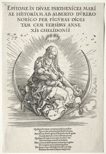 Vita della Vergine: Pagina del titolo da Albrecht Dürer