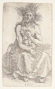 Uomo dei dolori, seduto