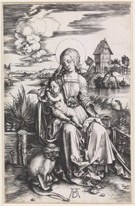 Maria con il Bambino e una scimmia da Albrecht Dürer