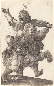 Coppia di contadini che ballano da Albrecht Dürer