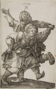 Coppia di contadini che ballano da Albrecht Dürer