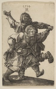 Coppia di contadini che ballano da Albrecht Dürer