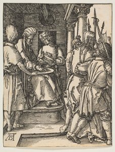 Pilato si lava le mani, da La Piccola Passione, ca. 1509 da Albrecht Dürer
