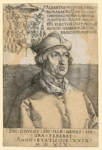 Ritratto del cardinale Albrecht di Brandeburgo da Albrecht Dürer