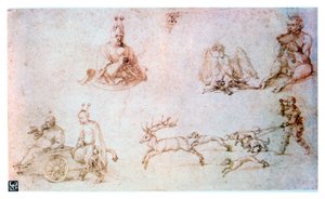 Studio a matita rossa, c1500 da Albrecht Dürer