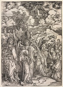 Rivelazione di San Giovanni: Quattro Angeli che Tengono i Venti da Albrecht Dürer