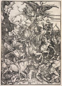 Rivelazione di San Giovanni: I Quattro Cavalieri, 1511 da Albrecht Dürer