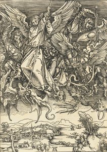 San Michele che combatte il drago da Albrecht Dürer