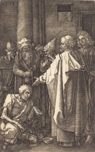 San Pietro e San Giovanni che guariscono uno storpio alla porta del tempio