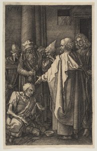 San Pietro e San Giovanni alla porta del Tempio, dalla Passione da Albrecht Dürer