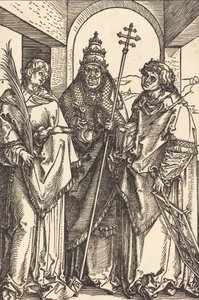 Santi Stefano, Sisto e Lorenzo, probabilmente c. 1504-1505 da Albrecht Dürer