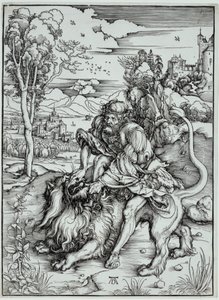Sansone uccide il Leone da Albrecht Dürer