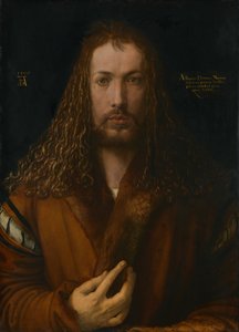 Autoritratto in una gonna di pelliccia, 1500 da Albrecht Dürer
