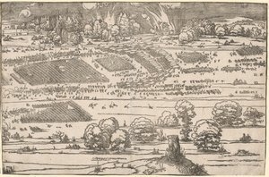 Assedio di una fortezza: Parte sinistra da Albrecht Dürer