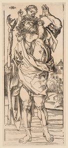 San Cristoforo che attraversa il torrente, 1528 da Albrecht Dürer