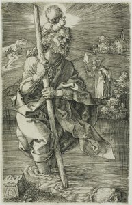 San Cristoforo rivolto a destra