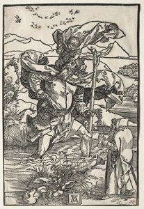 San Cristoforo con gli uccelli da Albrecht Dürer