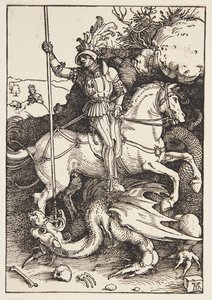 San Giorgio che uccide il drago da Albrecht Dürer