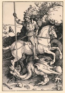 San Giorgio che uccide il drago da Albrecht Dürer