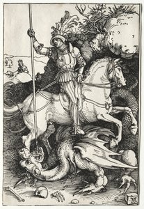 San Giorgio che uccide il drago da Albrecht Dürer