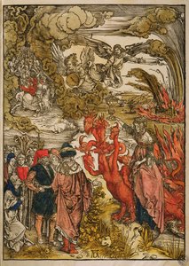 San Giovanni nel deserto, 1498 (xilografia a colori) da Albrecht Dürer
