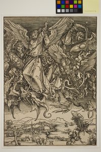 San Michele che combatte il drago da Albrecht Dürer