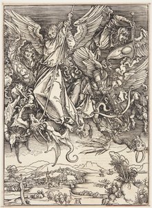 San Michele che combatte il drago da Albrecht Dürer