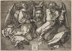 Sudario mostrato da due angeli da Albrecht Dürer