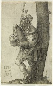 Il suonatore di cornamusa da Albrecht Dürer