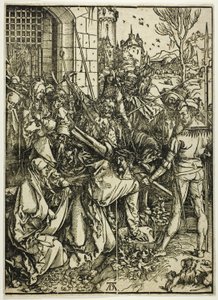 Il trasporto della croce, da La Grande Passione da Albrecht Dürer