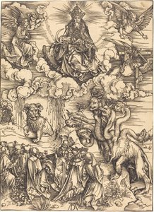 La bestia con due corna come un agnello da Albrecht Dürer