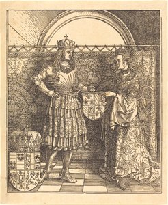 Il fidanzamento di Massimiliano con Maria di Borgogna da Albrecht Dürer