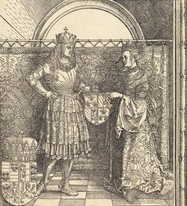 Il fidanzamento di Massimiliano con Maria di Borgogna, 1511 da Albrecht Dürer