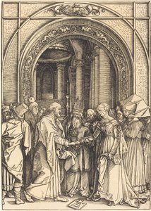 Il fidanzamento della Vergine, c. 1504-1505 da Albrecht Dürer