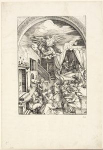 La nascita della Vergine, dalla Vita della Vergine da Albrecht Dürer