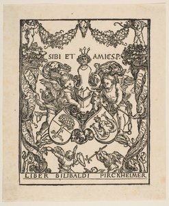 Il frontespizio del libro di Wilibald Pirckheimer